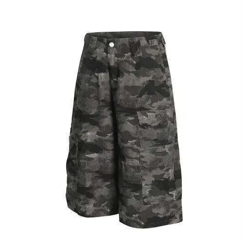 Japanese Brand × Jean American retro men's multi-pocket camouflage cargo shorts Size US 32 / EU 48 - 2 Thumbnail