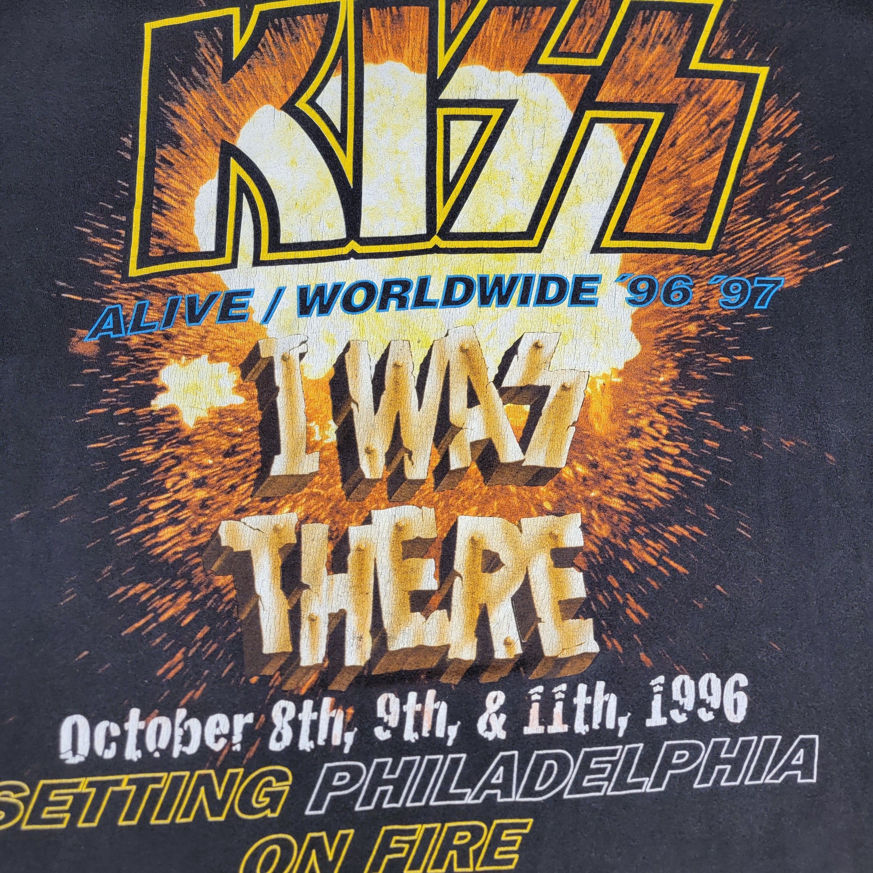 Other Vintage KISS Alive Worldwide Reunion Tour Shirt 1996-97 XL Size US XL / EU 56 / 4 - 2 Thumbnail