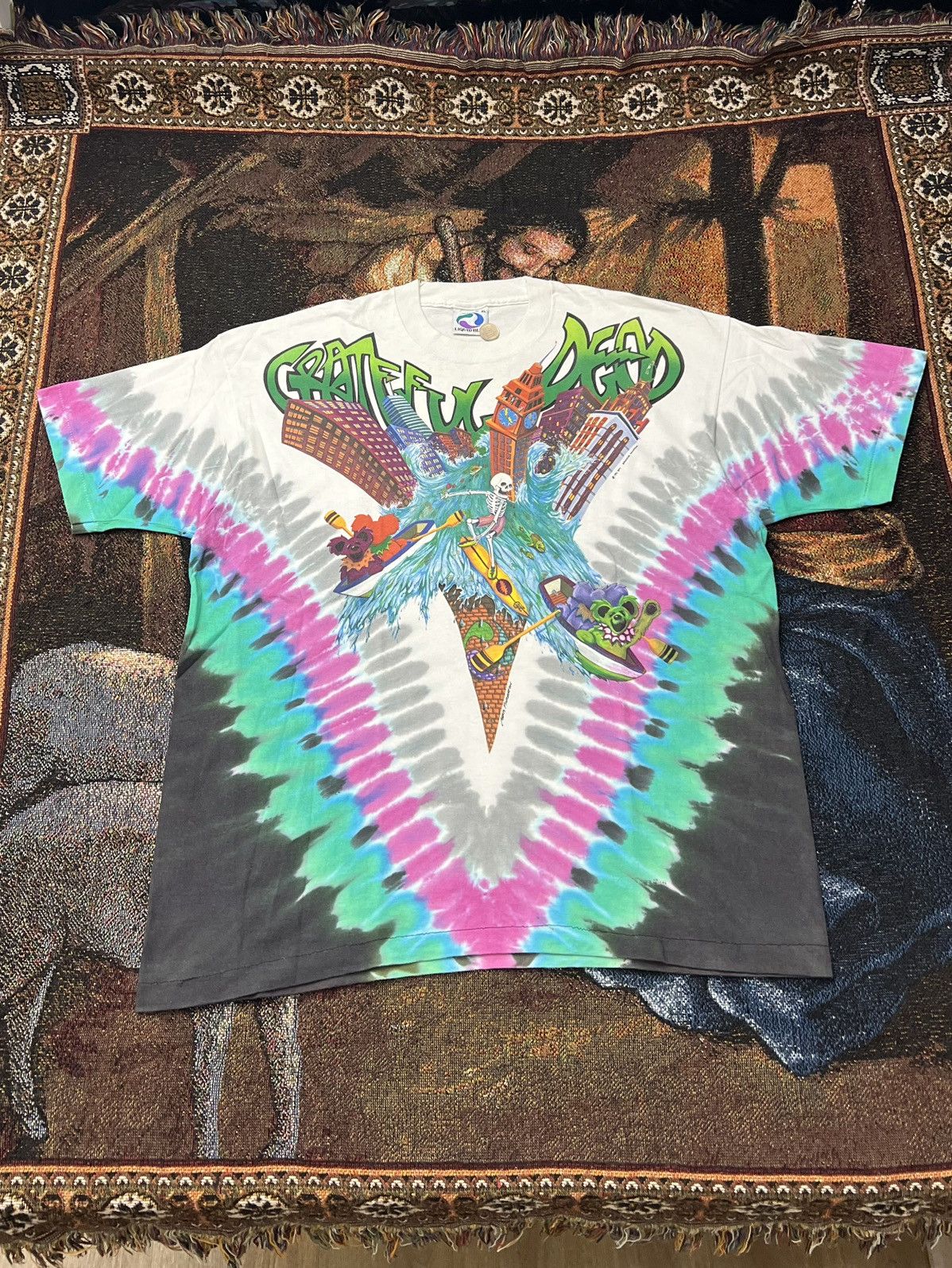 Band Tees Rare '92 Vintage Grateful Dead Chicago Tour Tee Size US XL / EU 56 / 4 - 3 Thumbnail