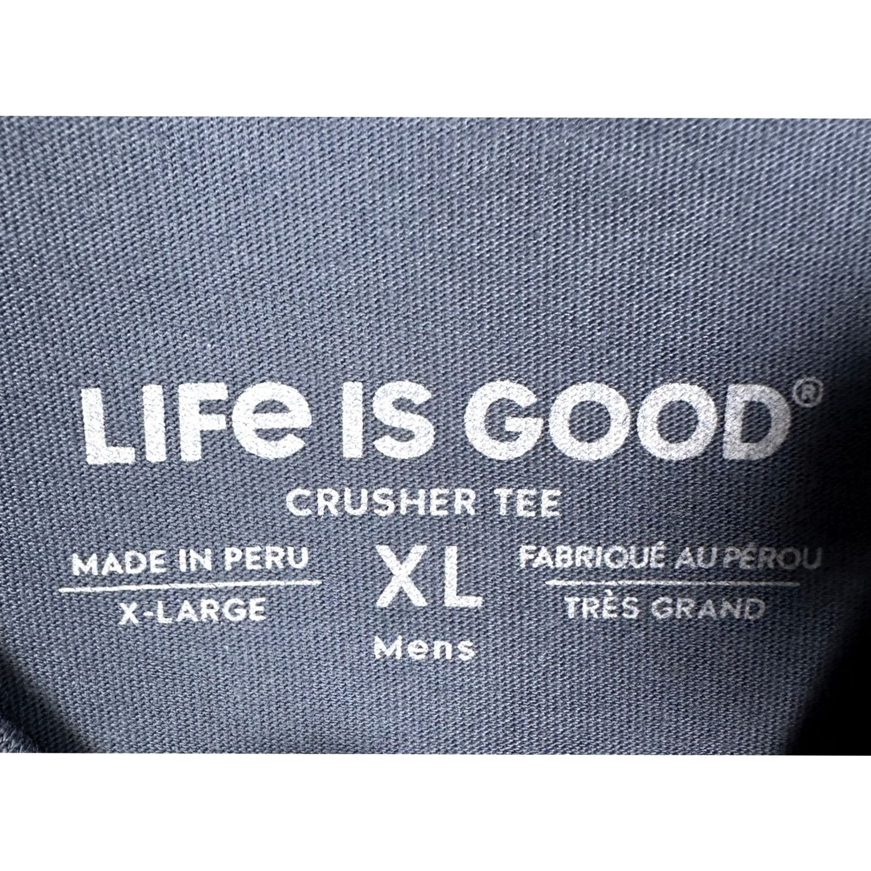 Life is Good VINTAGE Life is Good T-Shirt Men XL Navy Blue Class Of 2021 Short Sleeve Crusher Tee Size US XL / EU 56 / 4 - 4 Thumbnail