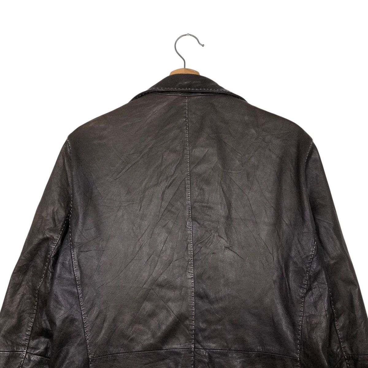 Japanese Brand 📌Vintage Biker Leather Jacket Male & Co. Issey Miyake Size US L / EU 52-54 / 3 - 10 Thumbnail