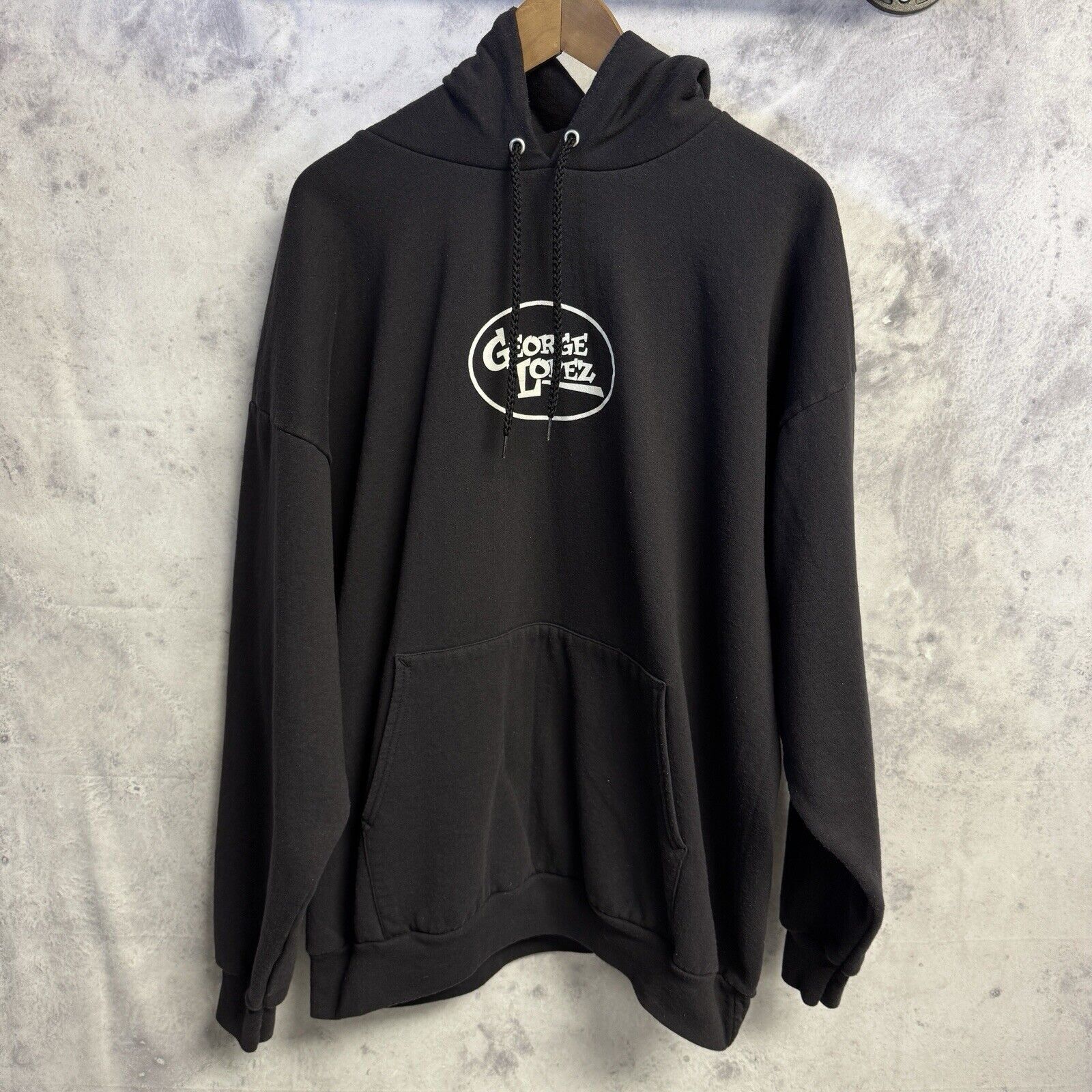 Vintage Vintage George Lopez Hoodie Mens 2XL Black Comedy Comedian S Size US XXL / EU 58 / 5 - 2 Thumbnail