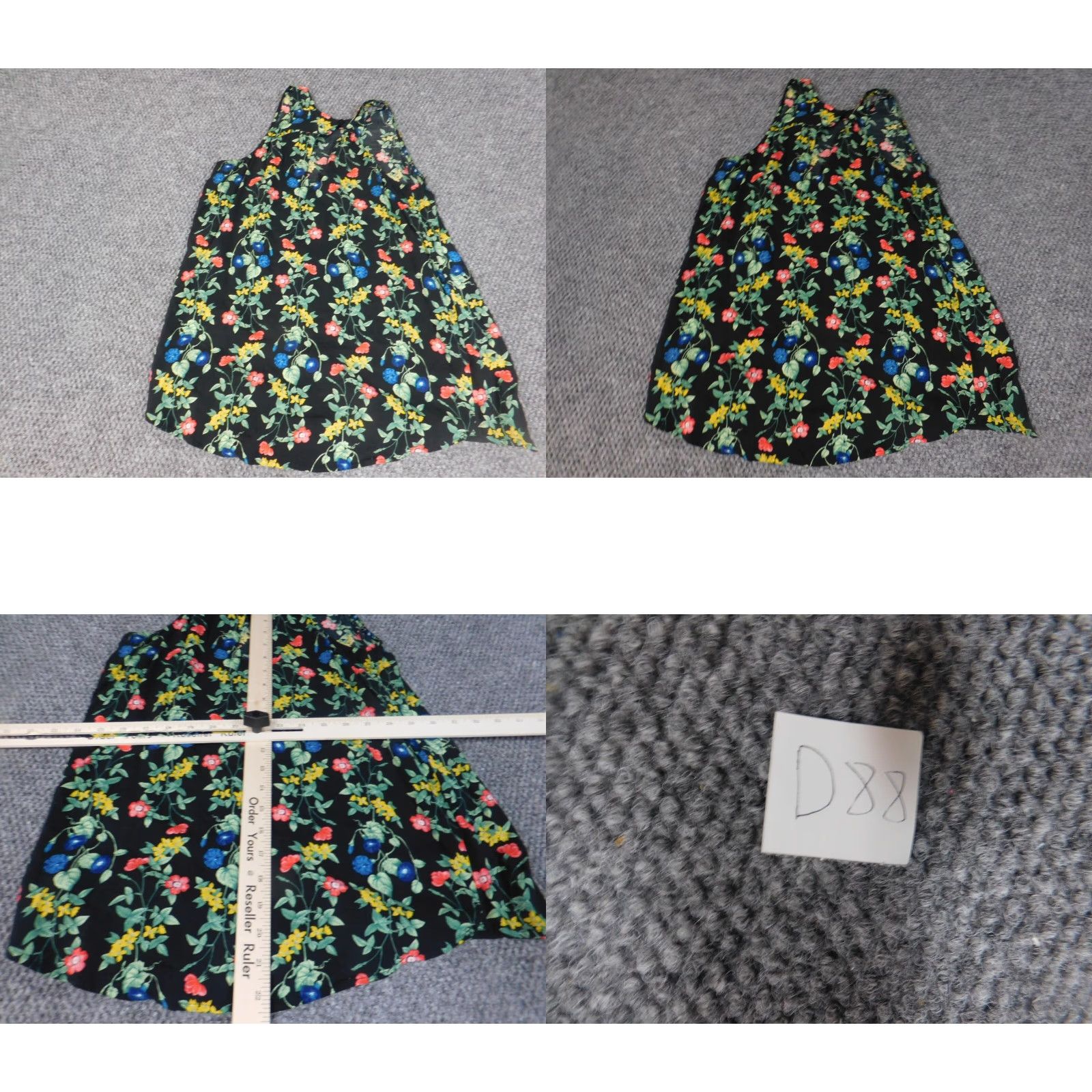 Old Navy Old Navy Womens Blouse Small Black Pullover Floral Blouse Sleeveless Round Neck Casual Rayon Pleated Short Sleeve? Size S / US 4 / IT 40 - 8 Thumbnail