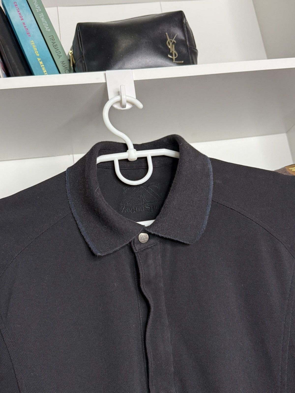Ermenegildo Zegna Zegna Sport Black Polo long sleeves size M Size US M / EU 48-50 / 2 - 4 Thumbnail