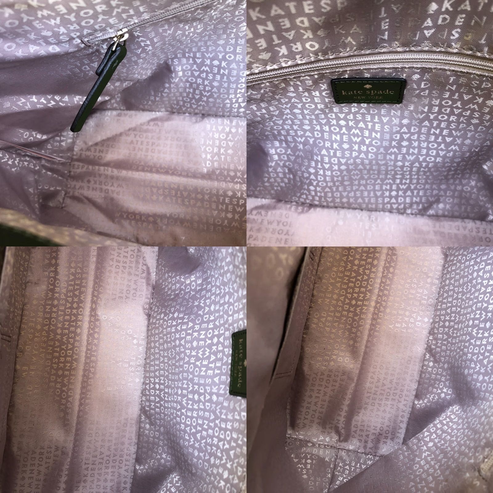Vintage kate spade new york Sapling Tote Shoulder Bag Purse Green Leather Size ONE SIZE - 10 Thumbnail