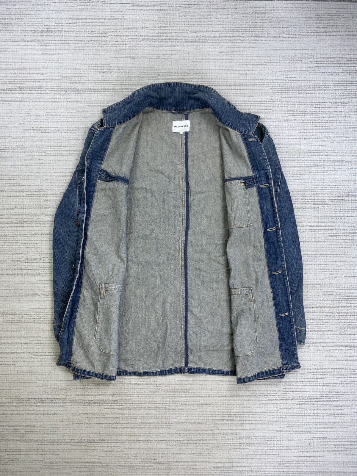 Converse × Vintage Vintage Converse Work Wear Denim Jacket Size US XL / EU 56 / 4 - 8 Thumbnail