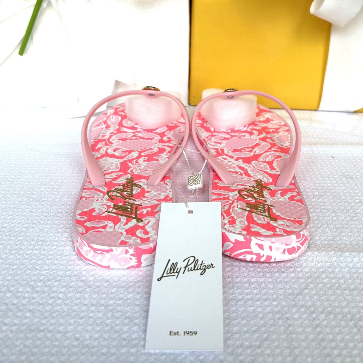Lilly Pulitzer Flip Flop Size US 7 / IT 37 - 3 Thumbnail