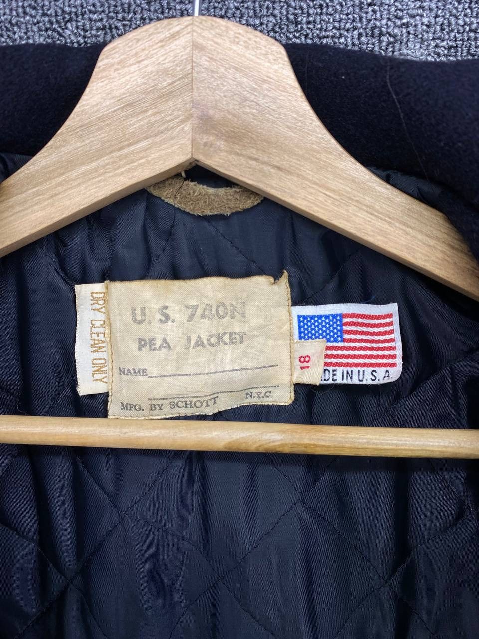 Schott × Vintage Vintage Schott Double Breasted Wool Coat Jacket Size XXL / US 16-18 / IT 52-54 - 7 Thumbnail