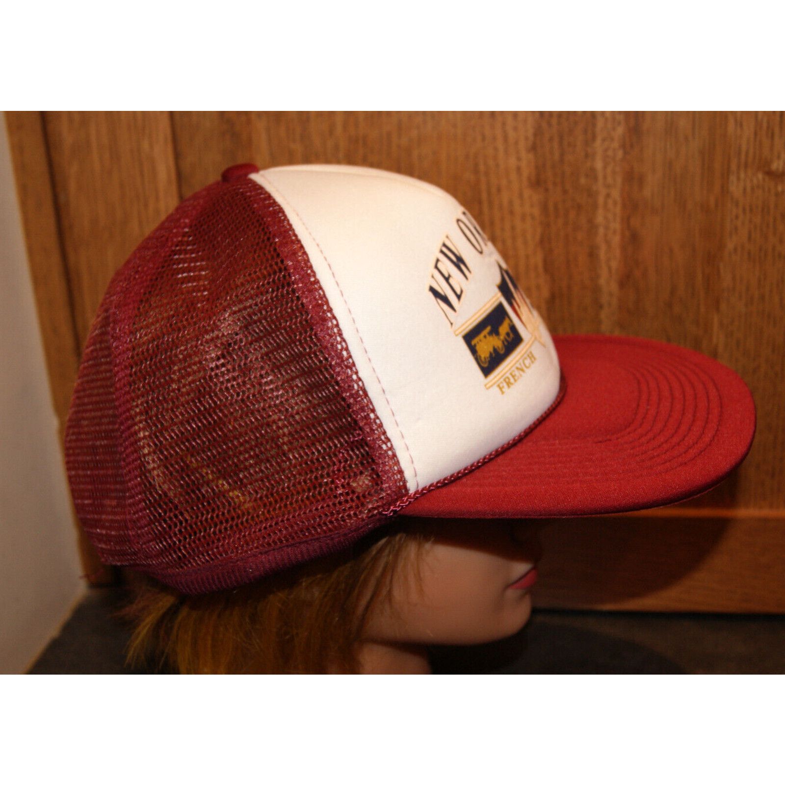 Other VTG 90s New Orleans French Quarter Rope Mesh Trucker Hat Cap Size ONE SIZE - 3 Thumbnail