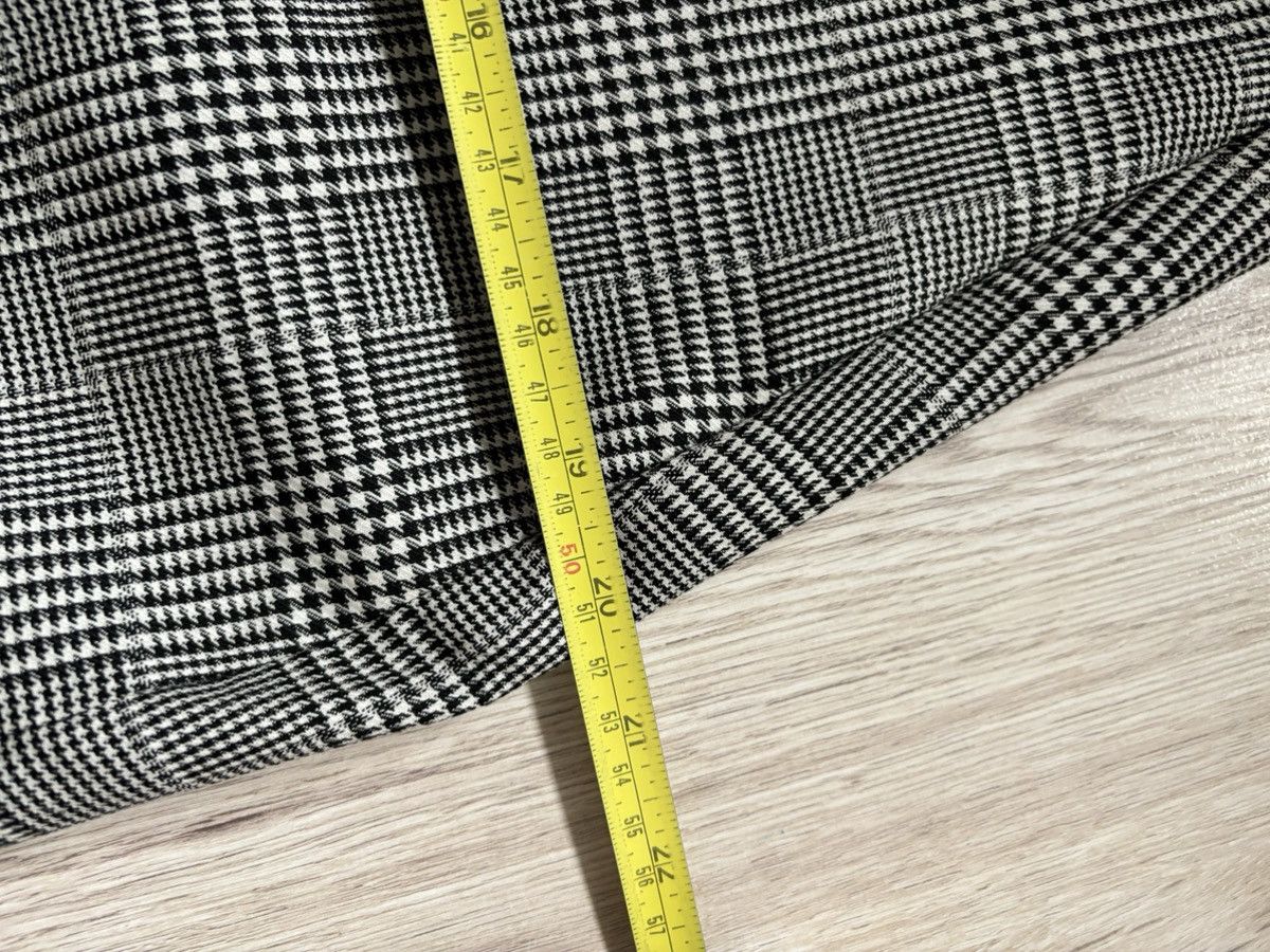 Stella McCartney Stella McCartney Houndstooth Plaid Wool Skirt Front Slit 40 Size 27" / US 4 / IT 40 - 10 Thumbnail