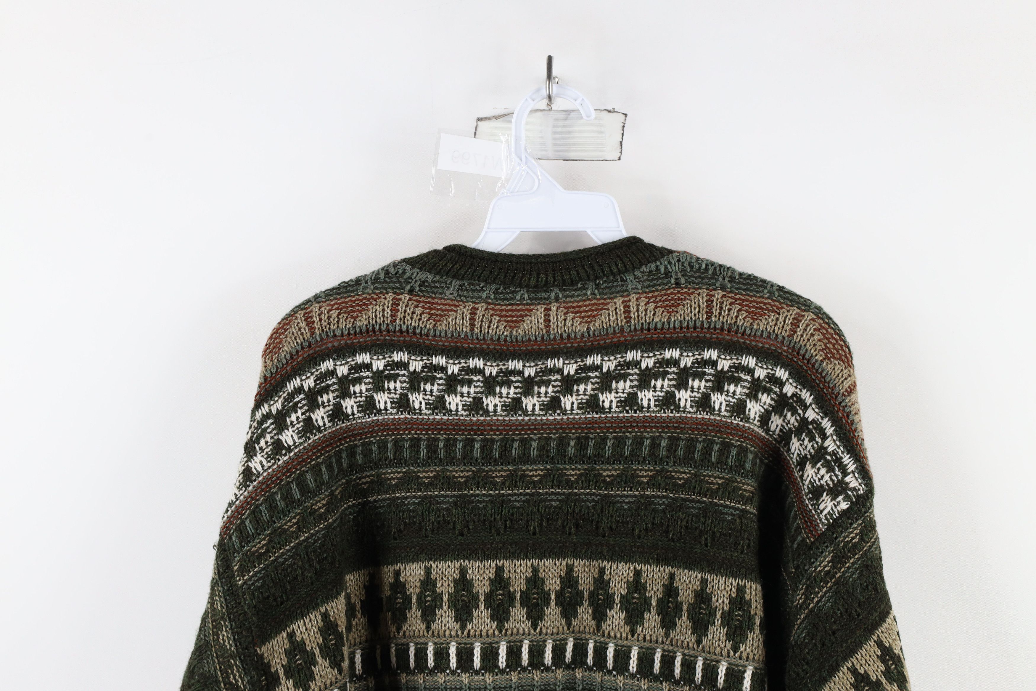 Vintage Vintage 90s Streetwear Fair Isle Marled Knit Sweater USA Size US L / EU 52-54 / 3 - 8 Thumbnail