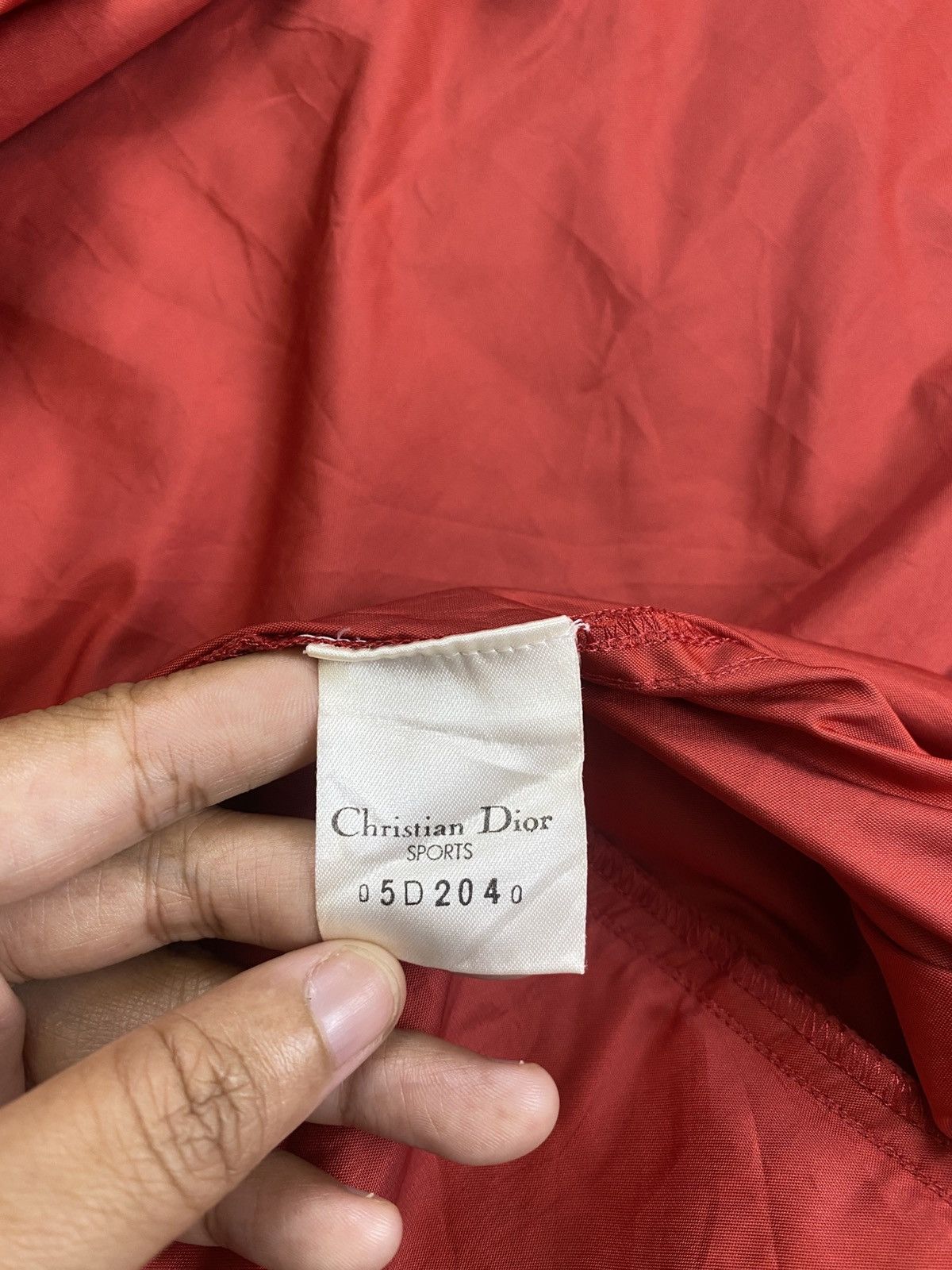 Christian Dior Monsieur × Vintage Vintage Christian Dior Sport Red Bombers Style Nylon Jacket Size US M / EU 48-50 / 2 - 10 Thumbnail
