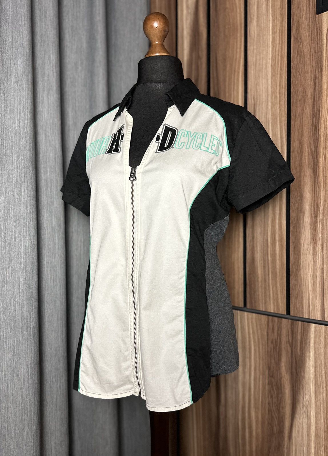Harley Davidson × Vintage Vintage Harley-Davidson Bike Logo Shirt Racing Women's M Size M / US 6-8 / IT 42-44 - 3 Thumbnail