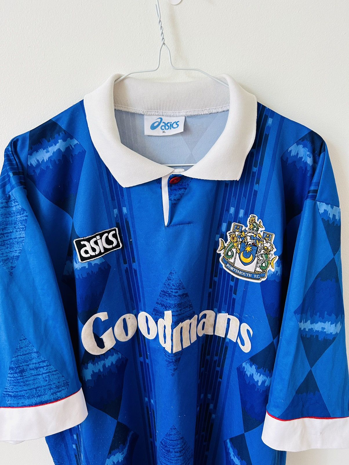 Vintage Portsmouth FC 1993/94 home jersey Size US L / EU 52-54 / 3 - 2 Thumbnail