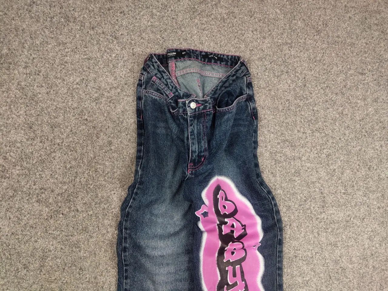 Jaded London VTG Y2K Hysteric Glamour Style Baggy Flared Jeans low rise Size US 34 / EU 50 - 5 Thumbnail