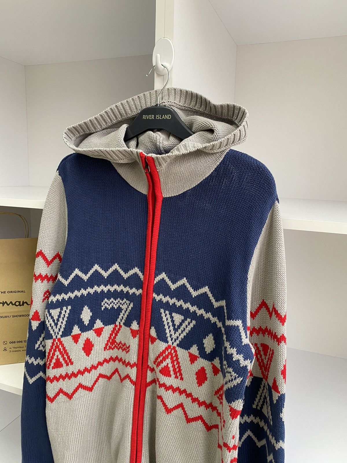 Adidas × Vintage Vintage Adidas Originals Knitted Zip Hoodie Size US L / EU 52-54 / 3 - 7 Thumbnail