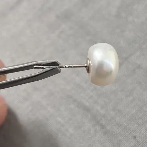 Sterling Silver Natural freshwater Pearl earrings silver 925 Size ONE SIZE - 2 Thumbnail