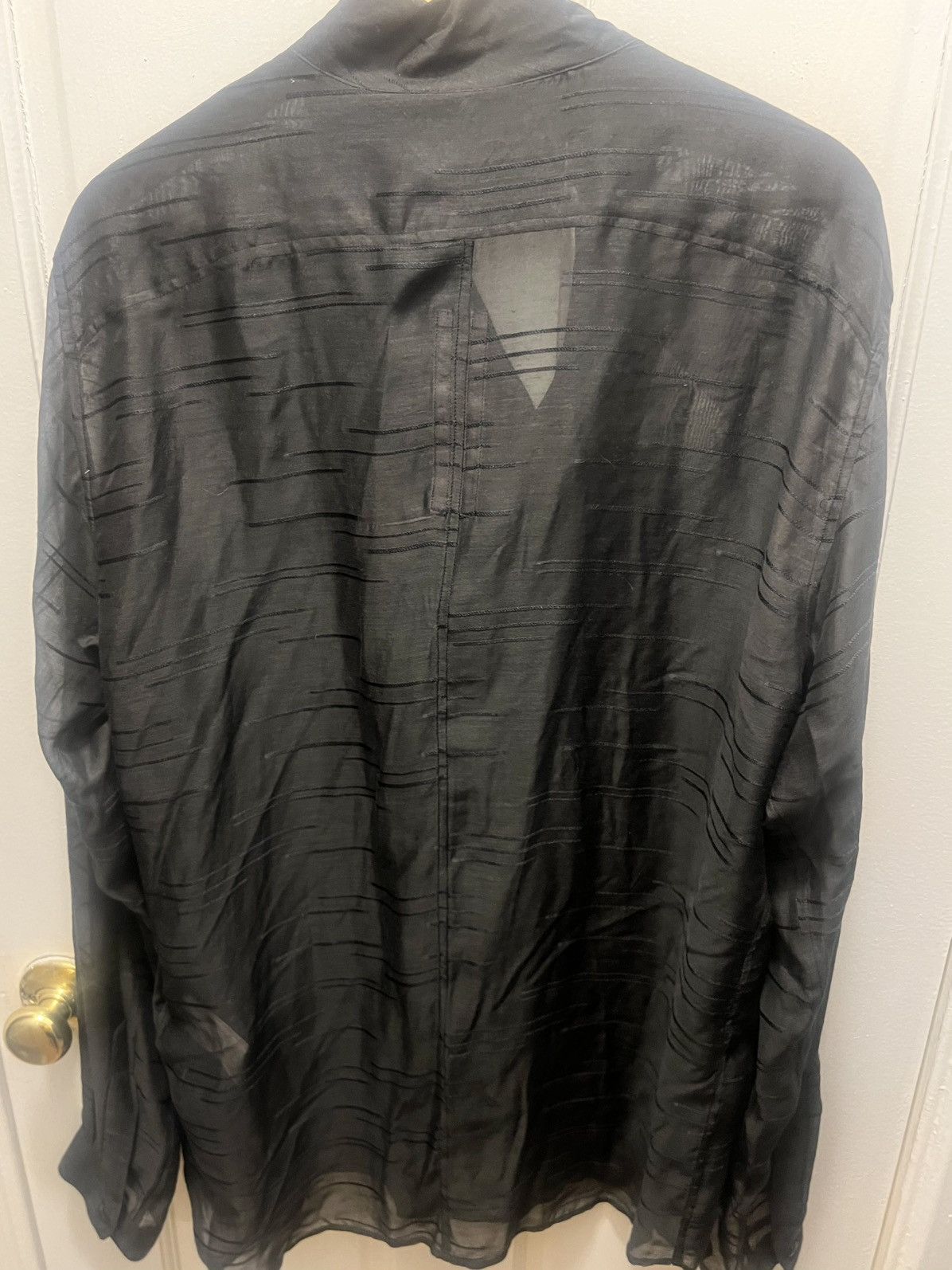 Rick Owens NWT F/W13 “Plinth” Megacowl Runway Silk Blend Shirt Size US XL / EU 56 / 4 - 9 Thumbnail
