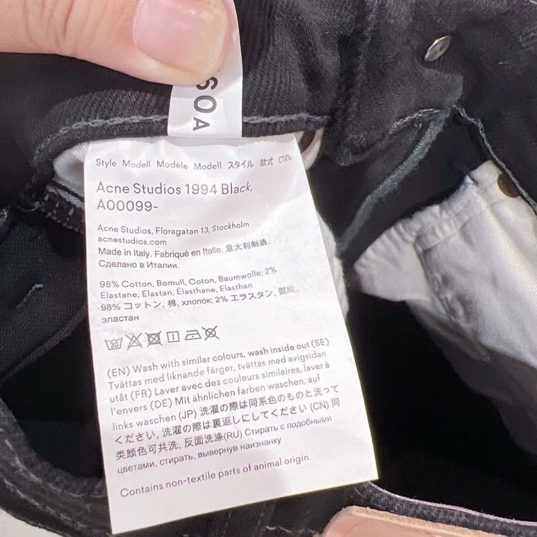 Acne Studios acne studios black jeans 2504-Nextarrow Size US 30 / EU 46 - 4 Thumbnail