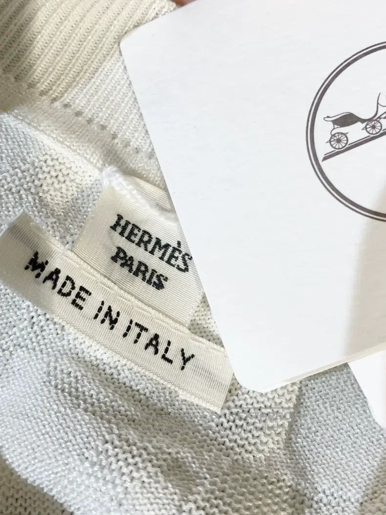 Hermes Hermes White knit top for women Size XS / US 0-2 / IT 36-38 - 5 Thumbnail
