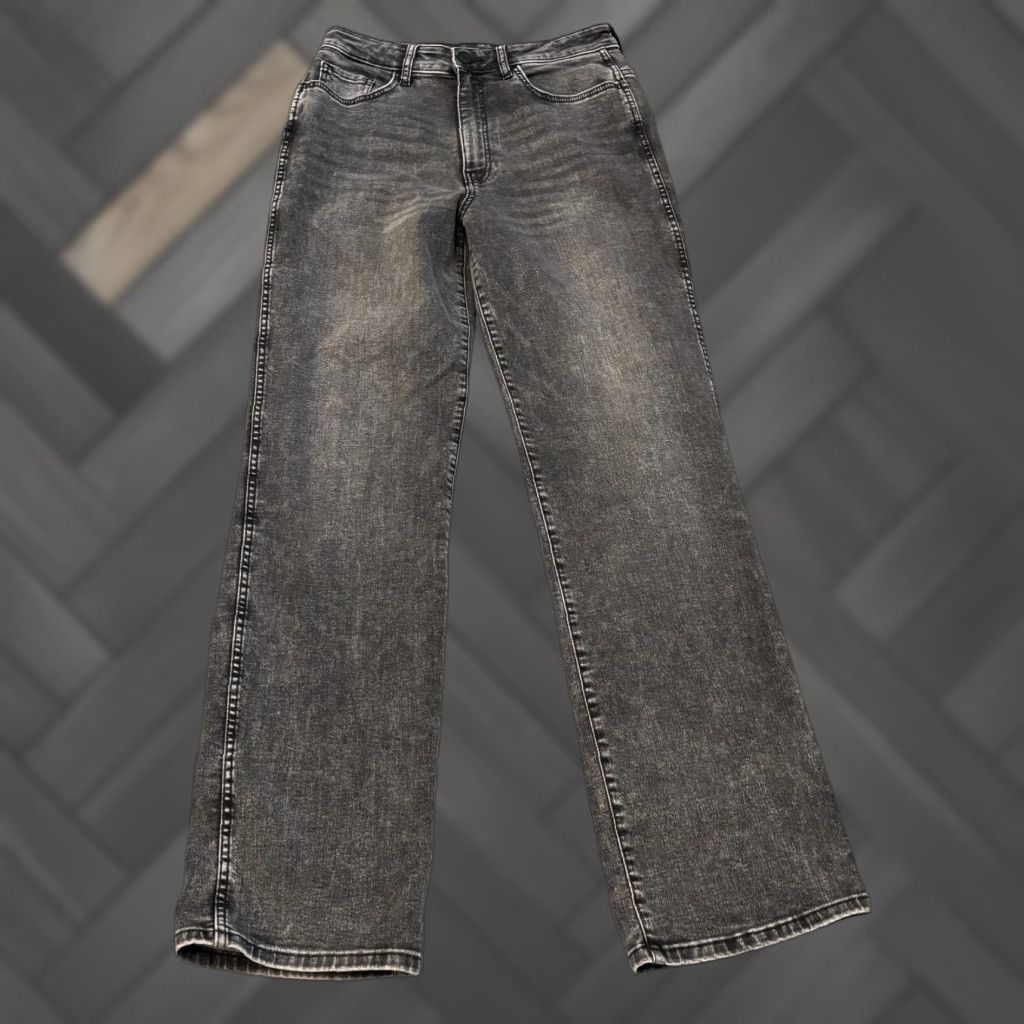 Vintage Kut From The Kloth Jeans Womens 6 Melissa High Rise Straight Leg Black Denim Size 28" / US 6 / IT 42 - 1 Thumbnail