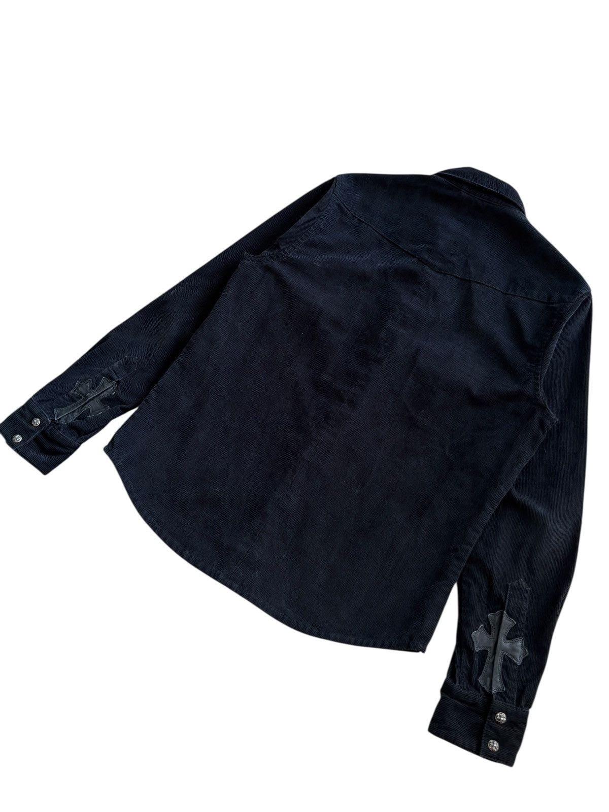 Chrome Hearts Chrome Hearts Cross Patched Corduroy Button Down Shirt Size US S / EU 44-46 / 1 - 4 Thumbnail