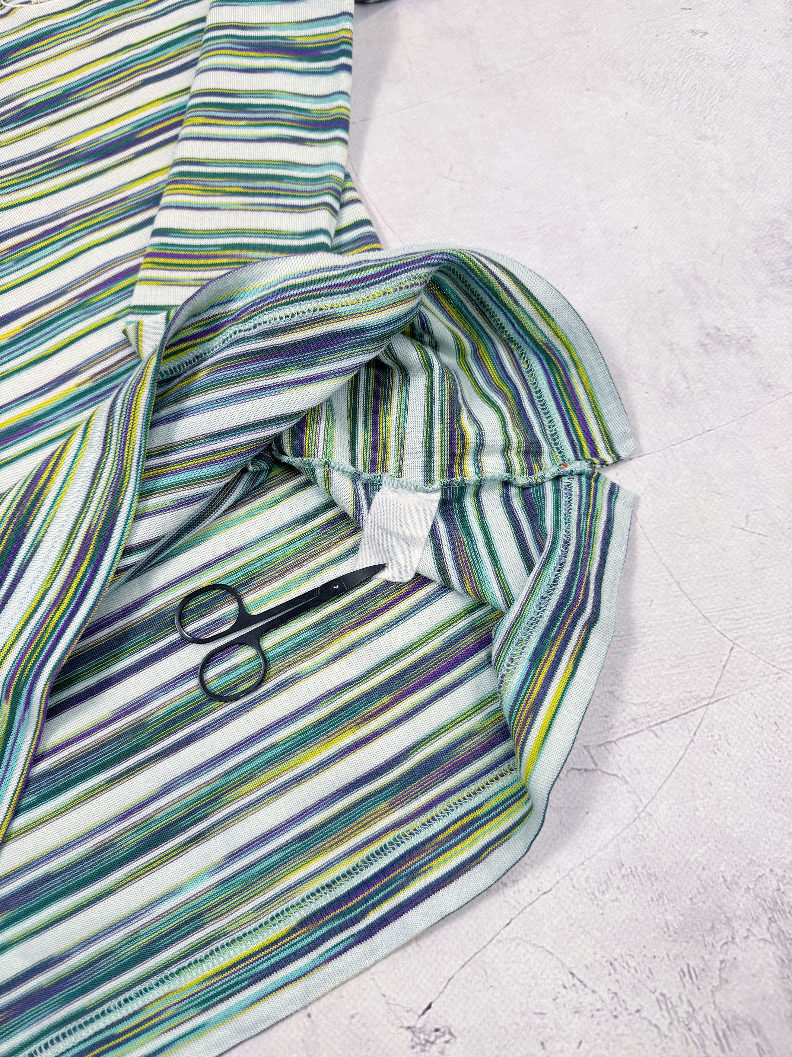 Missoni Missoni Polo T-Shirt Multicolor Abstract Striped Italy Size US M / EU 48-50 / 2 - 9 Thumbnail