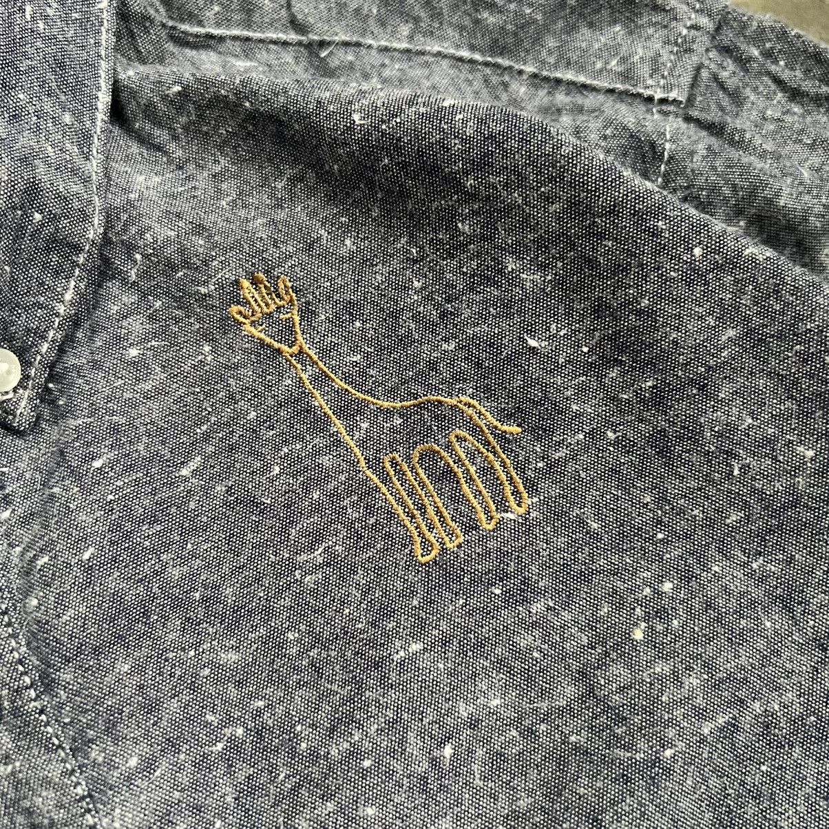 Issey Miyake Ne-net Giraffe Embroidery Long Sleeve Shirt Size US M / EU 48-50 / 2 - 3 Thumbnail
