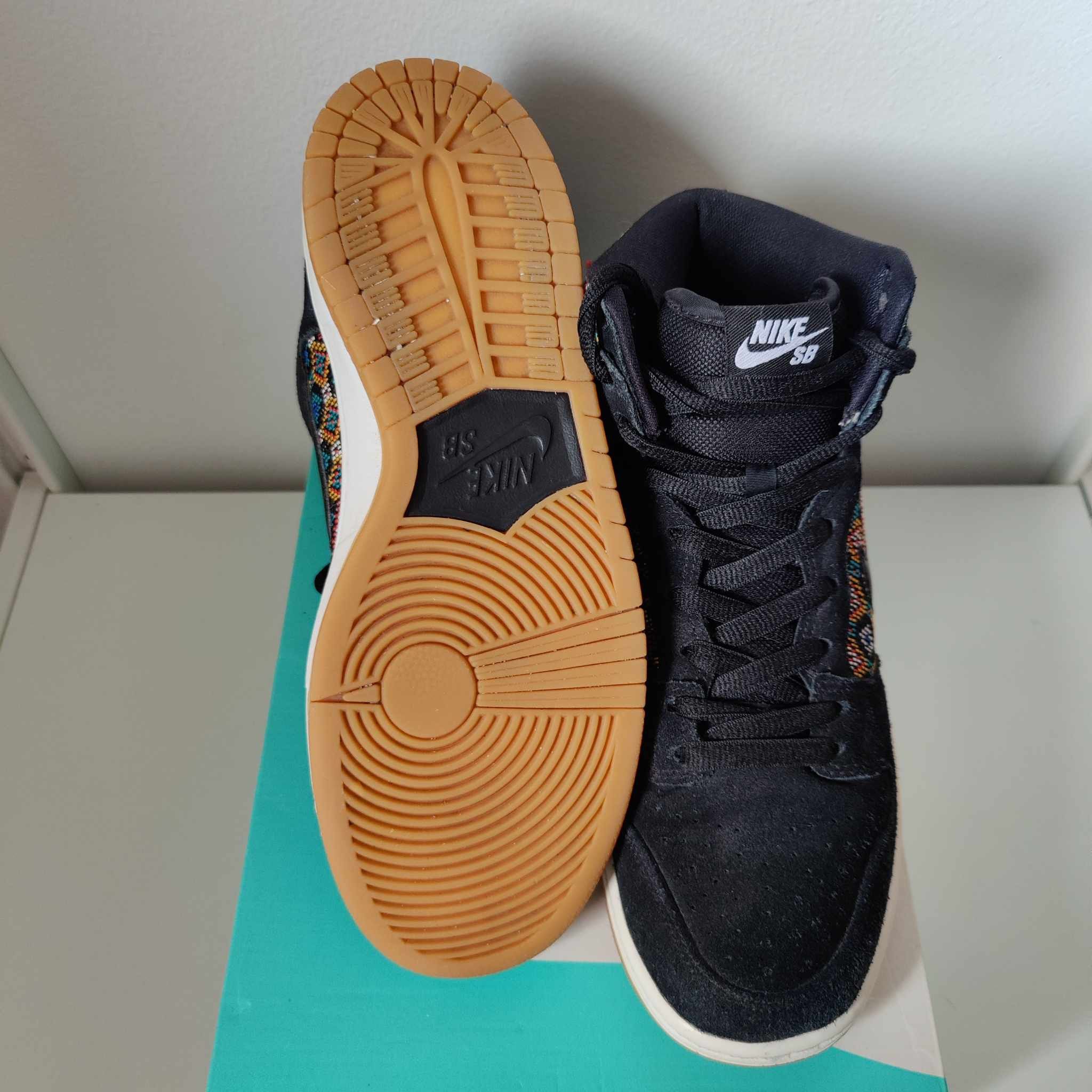 Nike Nike SB Dunk High Premium ‘Seat Cover’ Aztec Geometry Suede Size US 10.5 / EU 43-44 - 13 Thumbnail