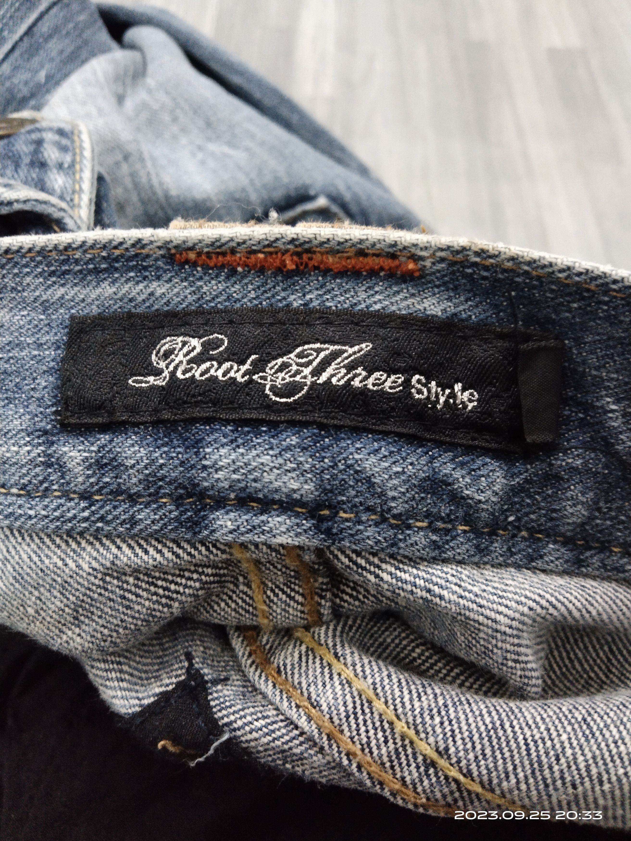 Japanese Brand TWIST FLARE SICK ROOT THREE DENIM PANTS Size US 30 / EU 46 - 8 Thumbnail
