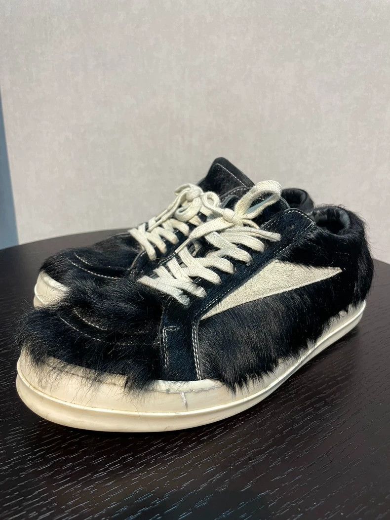 Rick Owens Rick Owens Black and white horsehair, Vans shoes Size US 10 / EU 43 - 1 Thumbnail