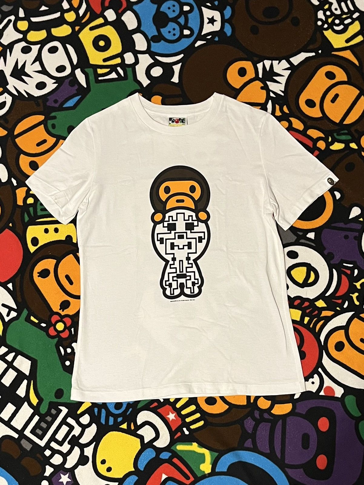 Bape Bape Milo Robot Tee Size S / US 4 / IT 40 - 1 Thumbnail