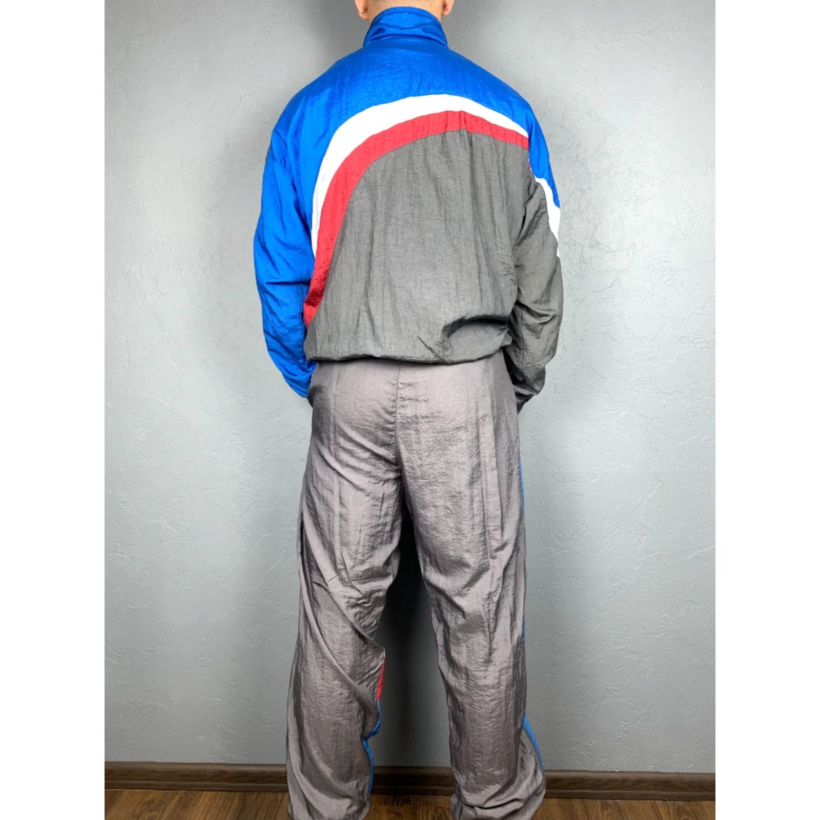 Le Coq Sportif Le Coq Sportif Track Jacket Track Pants 90s Vintage Mens Nylon Tracksuit L Blue Mens Size 42R - 3 Thumbnail