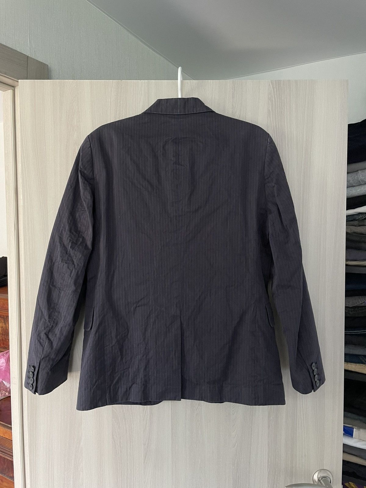 Designer × Marni Marni x H&M Gray Striped Cotton 2 Piece Suit Hypebeast Blaze Size 38R - 8 Thumbnail