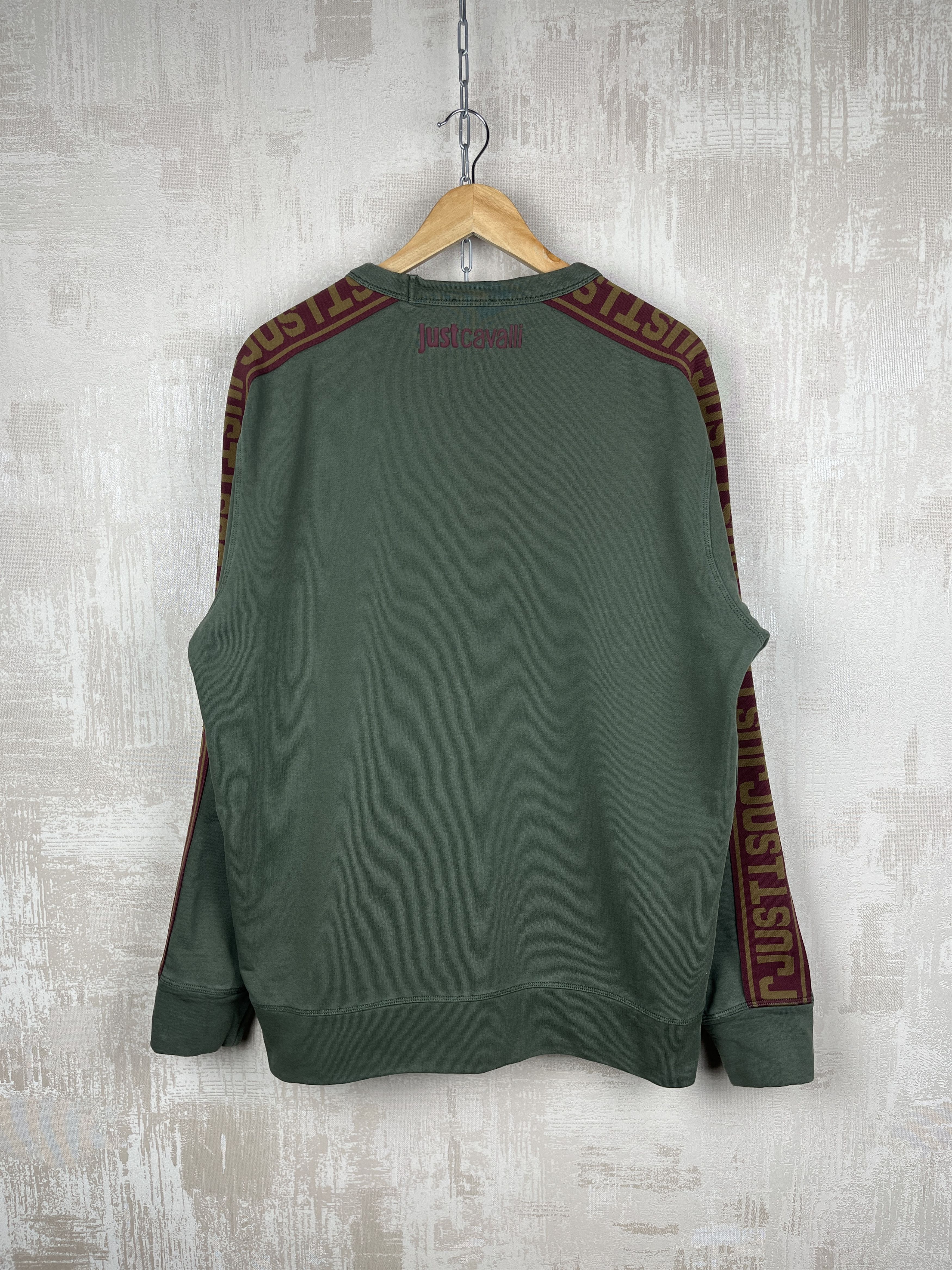 Just Cavalli Just Cavalli Tape Sleeve Sweatshirt Crew Neck Size US L / EU 52-54 / 3 - 16 Thumbnail