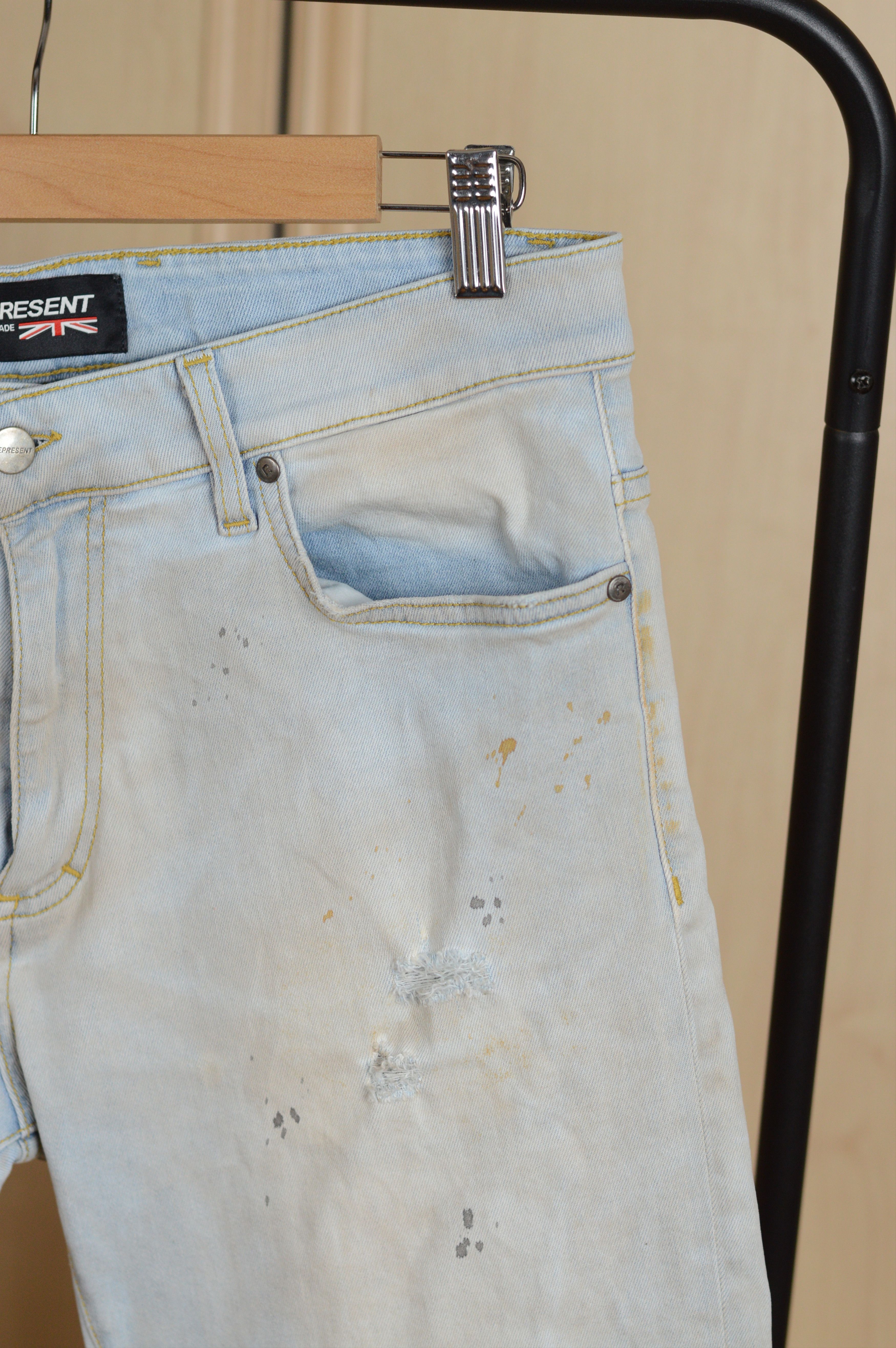 Represent Clo. Represent Distressed Denim Dirt Jeans Pant Size US 32 / EU 48 - 4 Thumbnail