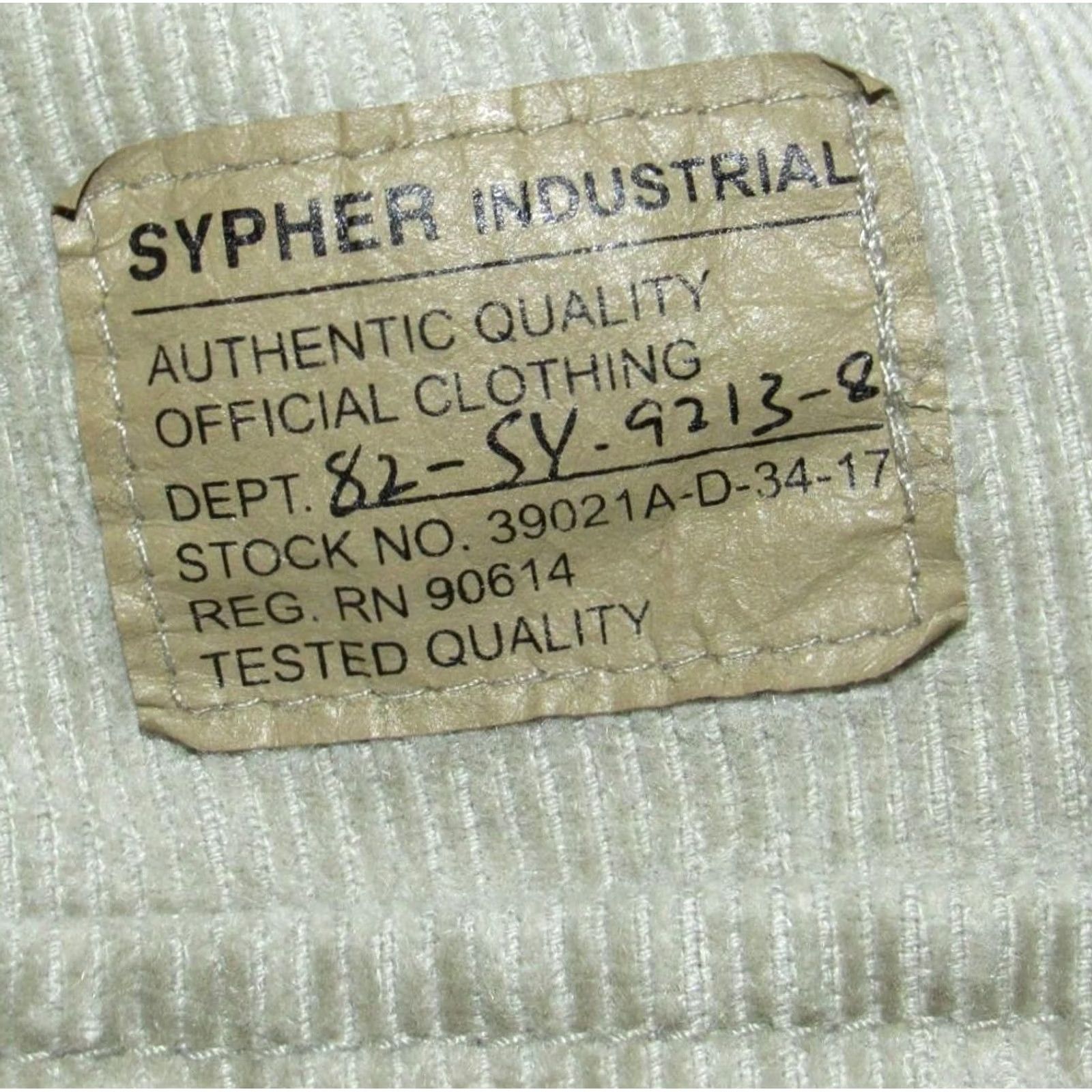 Vintage Vtg SYPHER Industrial Khaki Cargo Pants 33 x 32 Mens Size US 33 - 5 Thumbnail