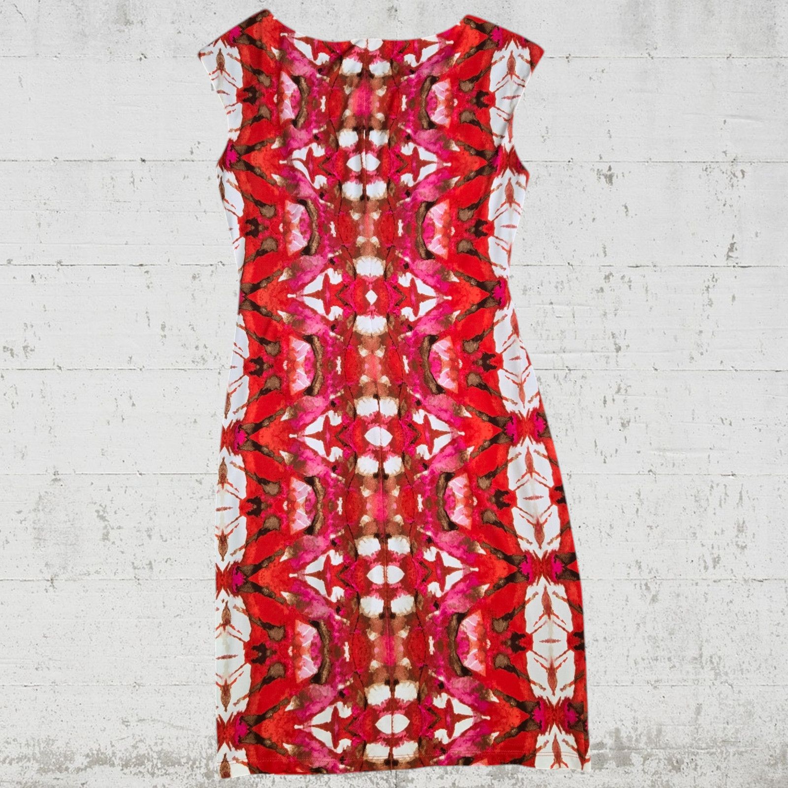 Anne Klein Anne Klein Red Pink Tie Dye Bodycon Dress Size 6 Size M / US 6-8 / IT 42-44 - 9 Thumbnail