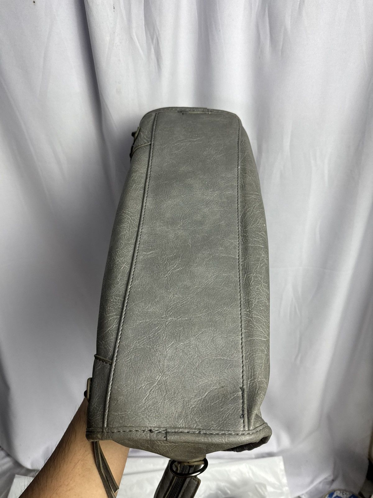 Vintage Leather Bags City Grey Size ONE SIZE - 7 Thumbnail