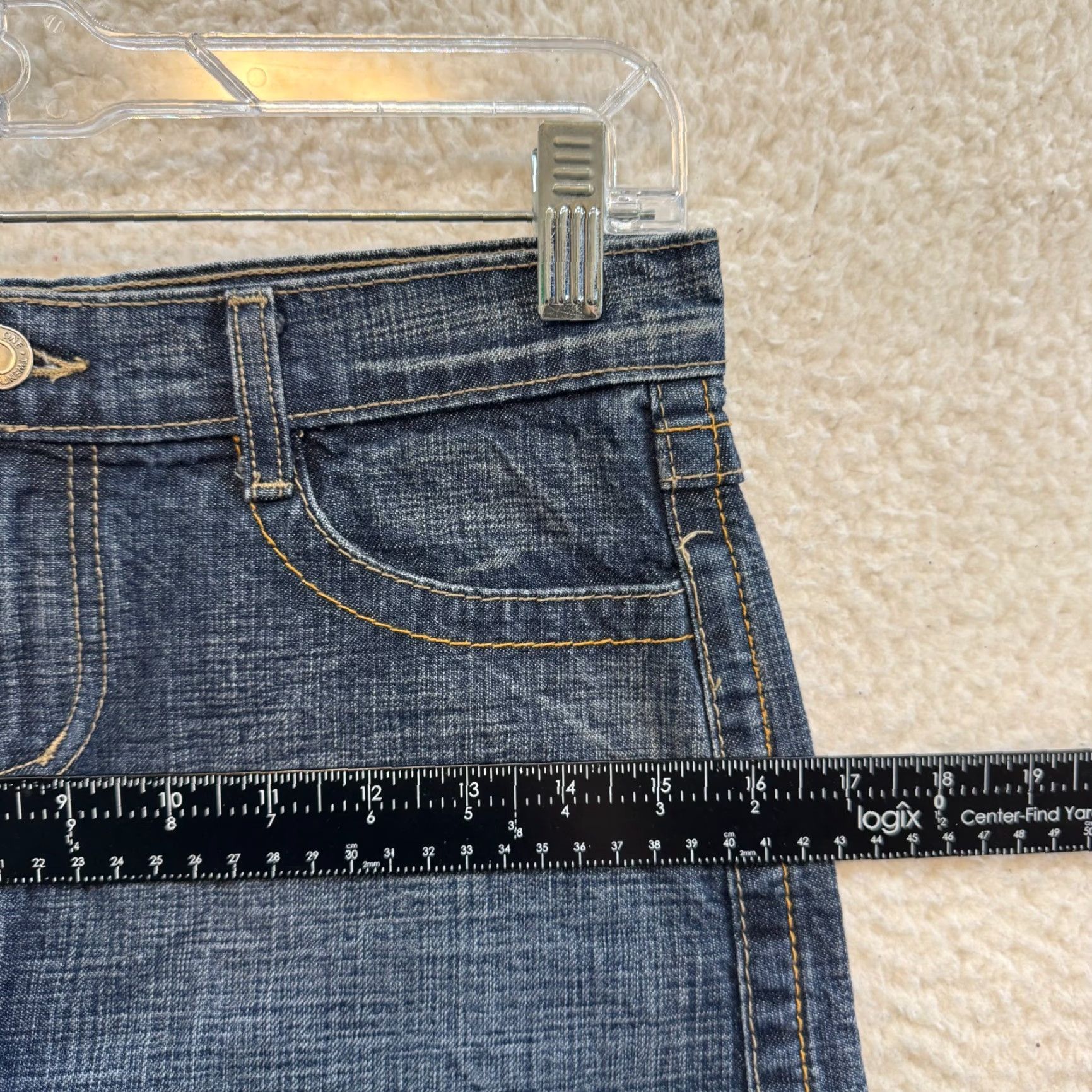 Forever 21 VINTAGE Y2K Denim Mini Skirt 00 0 23 24 Low Rise Dark Wash Boho Fairy Grunge Women’s/Junior’s XS Fits Women’s 00/0 or 23/24 Denim Forever 21 Size 24" / US 00 / IT 34 - 5 Thumbnail