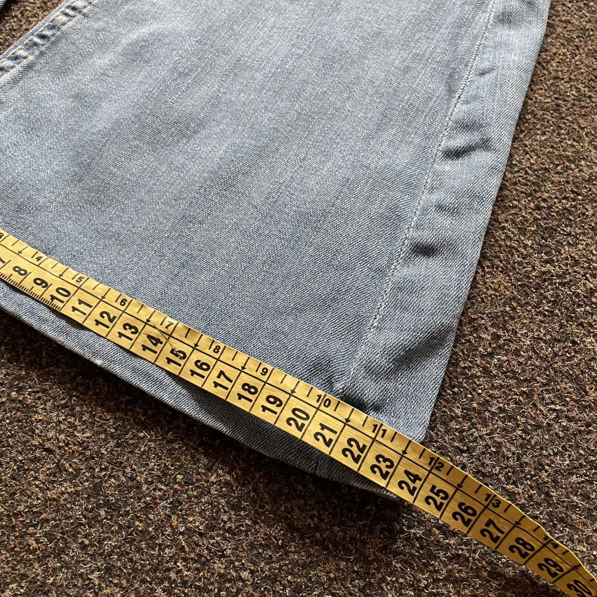 Vintage Vintage Y2K 90s Baggy Wide Leg Flared Jeans Grunge Washed 34 Size 34" / US 12 / IT 48 - 8 Thumbnail