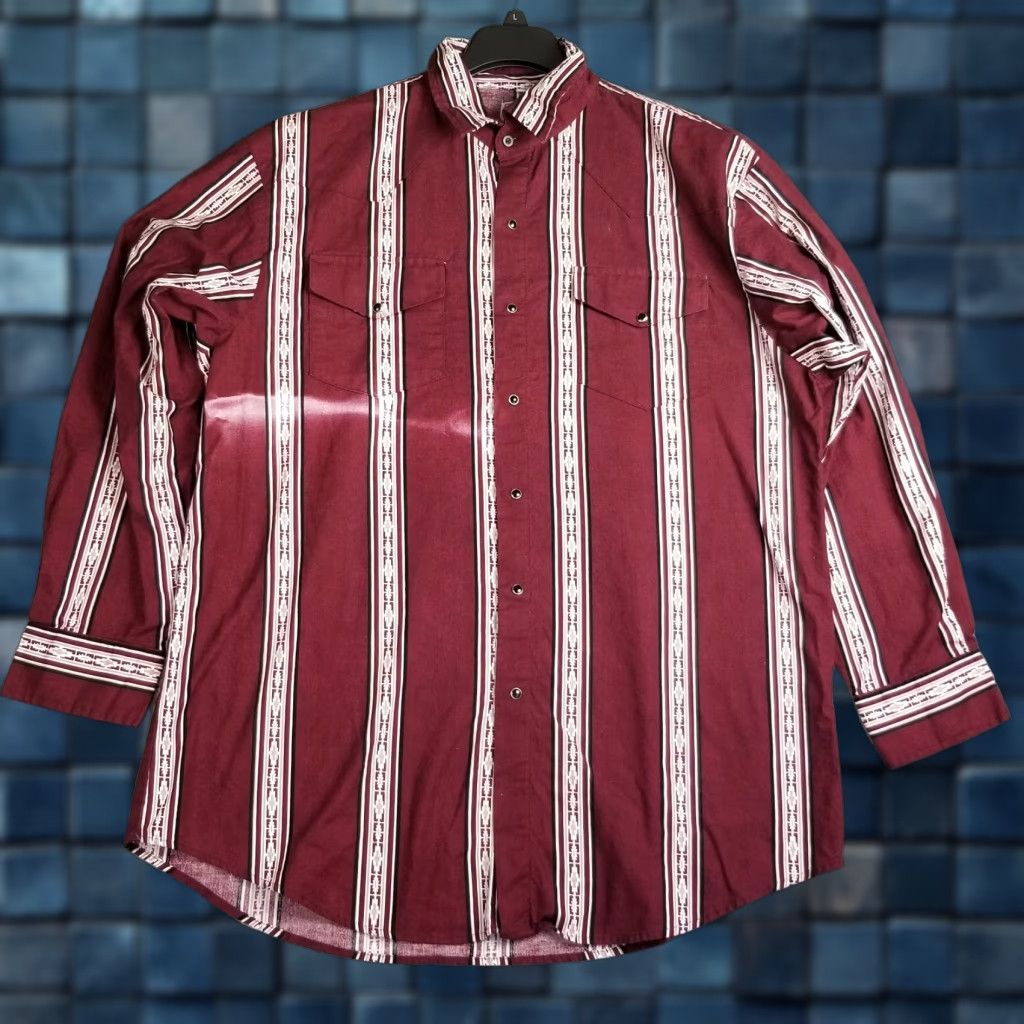 Roper VINTAGE Cowboys’ Turtle Association Shirt Men 2XL Button-Up Collared Aztec Southwestern 90s Red Shirt Mens Size US XXL / EU 58 / 5 - 1 Thumbnail