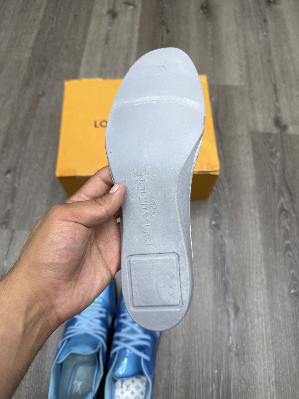 Louis Vuitton Louis Vuitton Trainer Transparent Blue Size US 8 / EU 41 - 10 Thumbnail