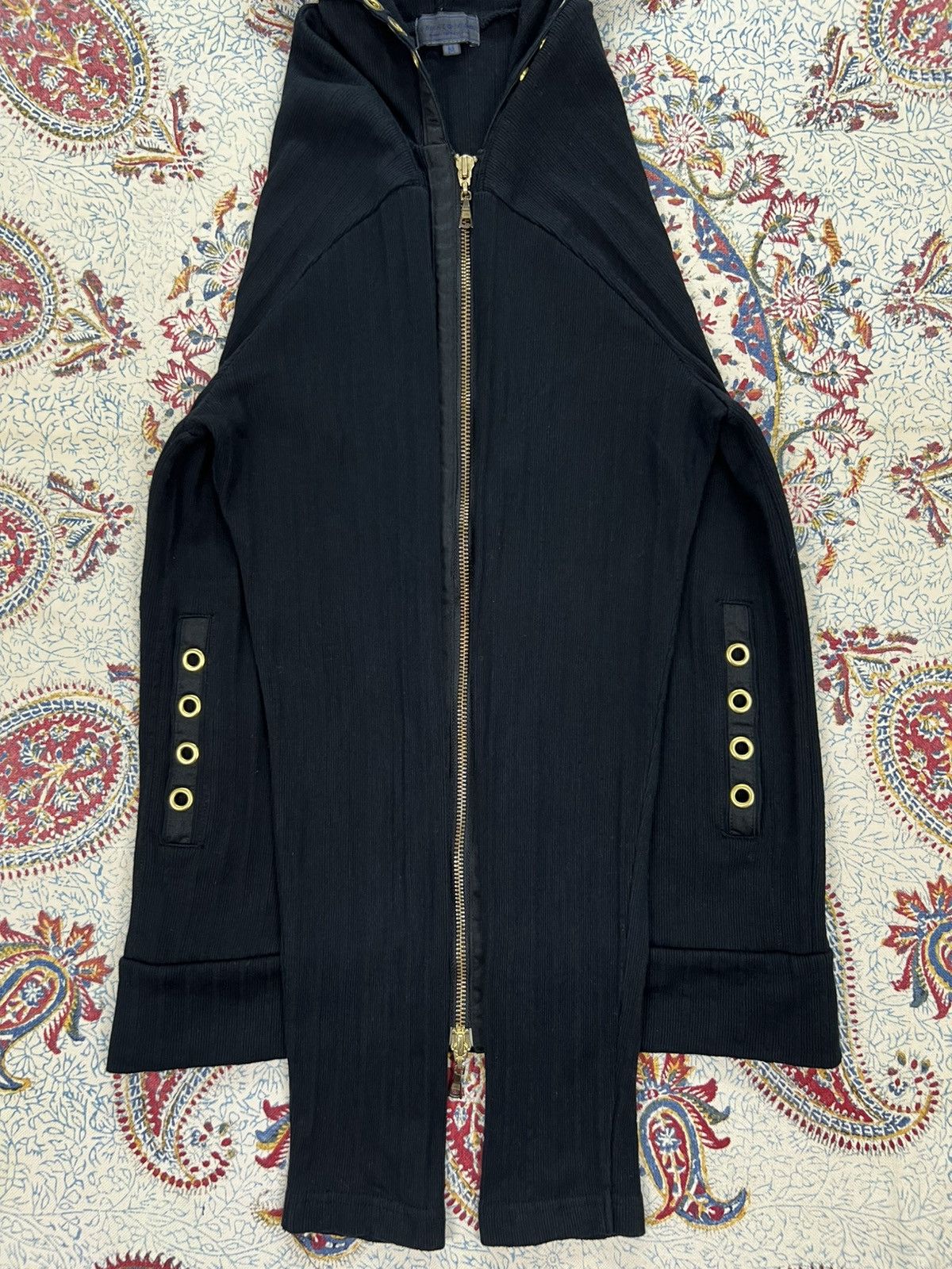 Japanese Brand Taka-Q Studded Zip Ups Hoodie Size US XS / EU 42 / 0 - 6 Thumbnail