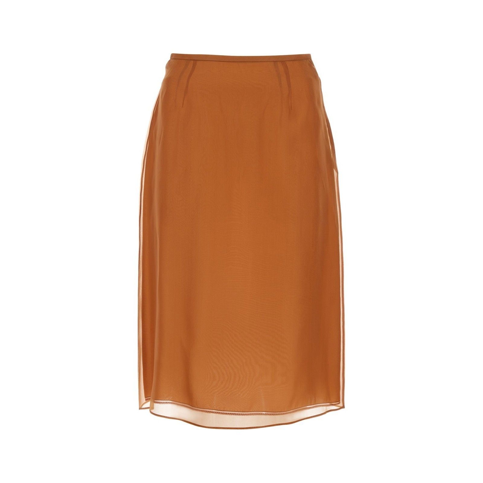 Prada PRADA Copper Organza See Through Skirt New & Authentic (Wome Size 28" / US 6 / IT 42 - 1 Thumbnail