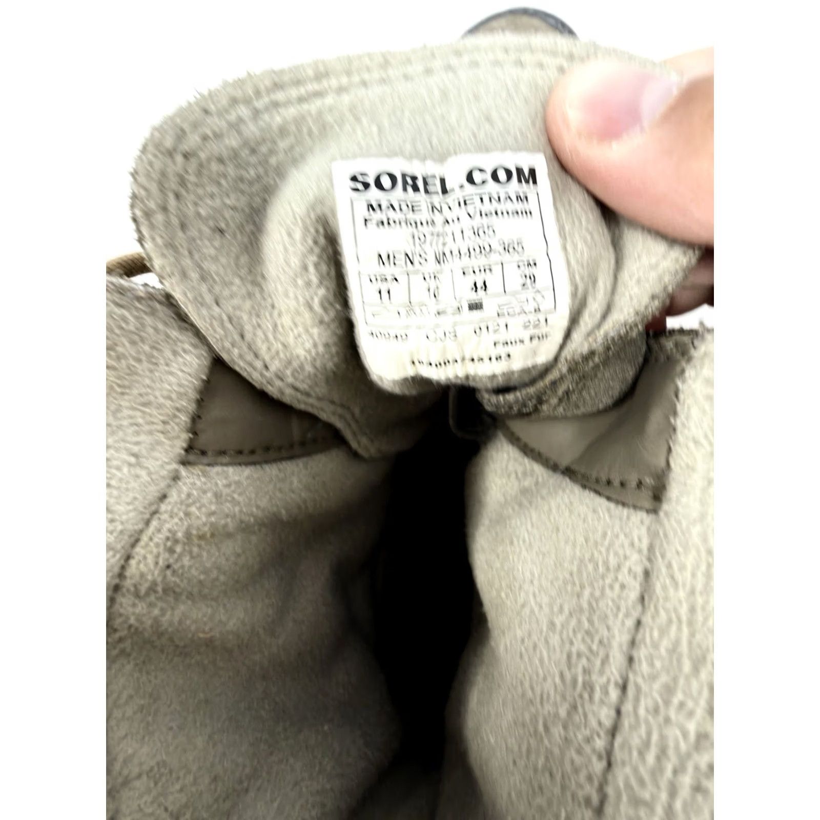 Sorel‎ Explorer Waterproof Boots Men\'s 11 Suede Winter Hiking Sage Green NM4499 Sorel Men main image 4
