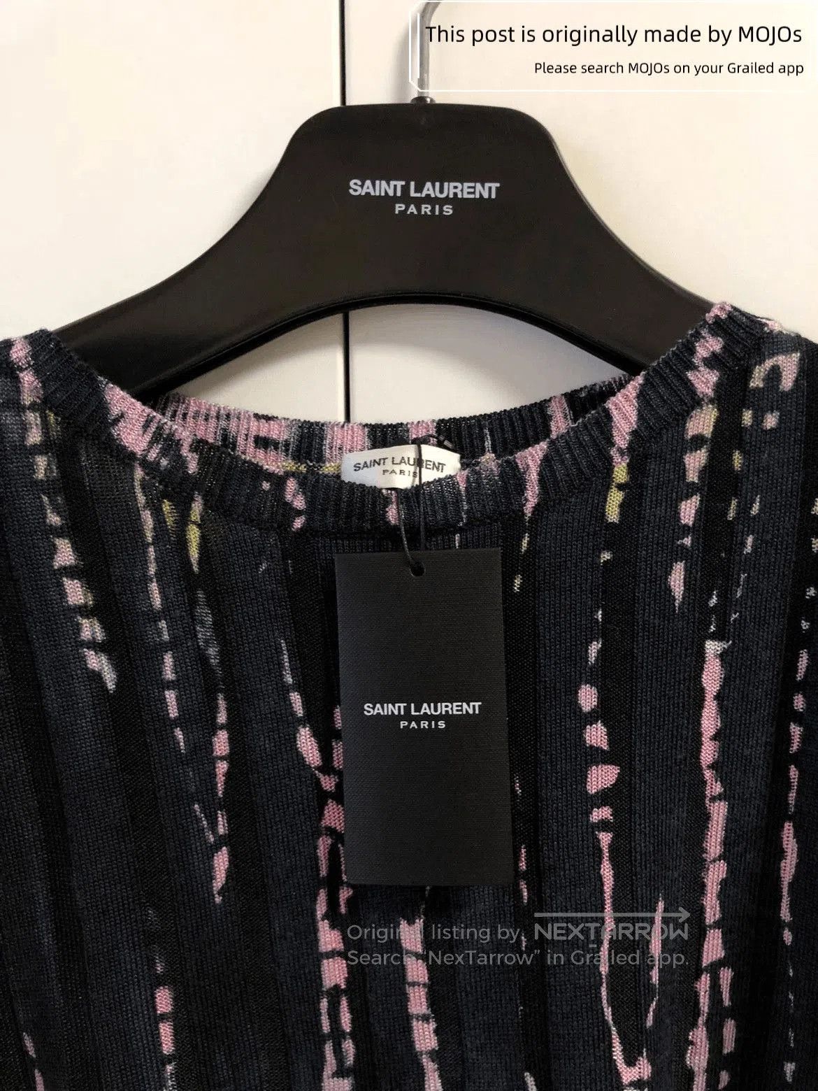 Saint Laurent Paris Saint Laurent Paris Joint Color Patches Stitch Knitwear. Size US XS / EU 42 / 0 - 2 Thumbnail