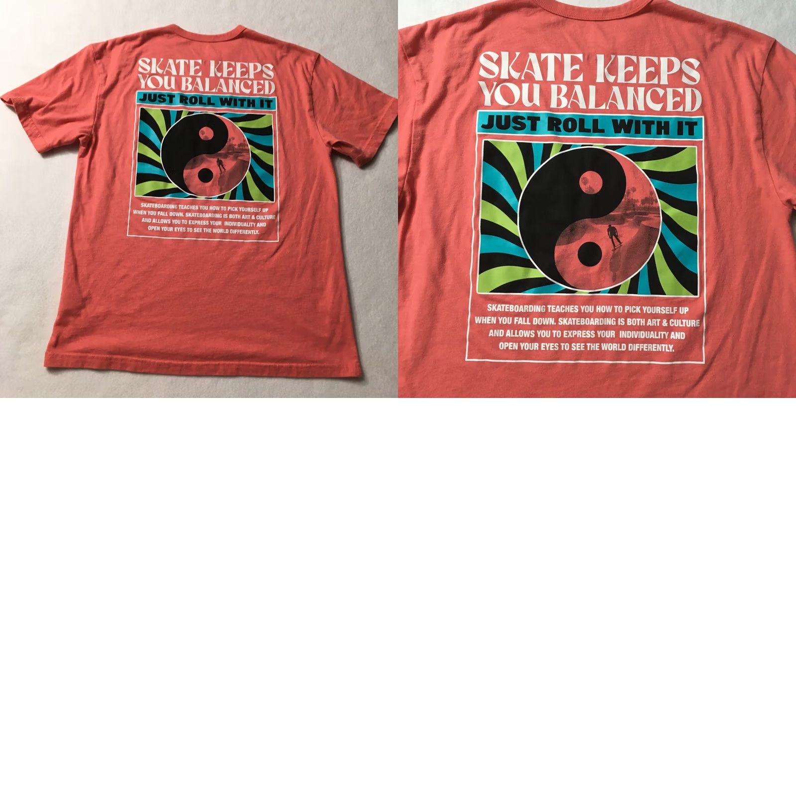 Welcome Skateboards Welcome Skateboards Balance pink Tee Shirt 2XL Teen Colorful 90s Skateboard USA Logo Short Sleeve Crew Neck T-Shirt 1990s Mens Women Girls Boys Size US XXL / EU 58 / 5 - 8 Thumbnail