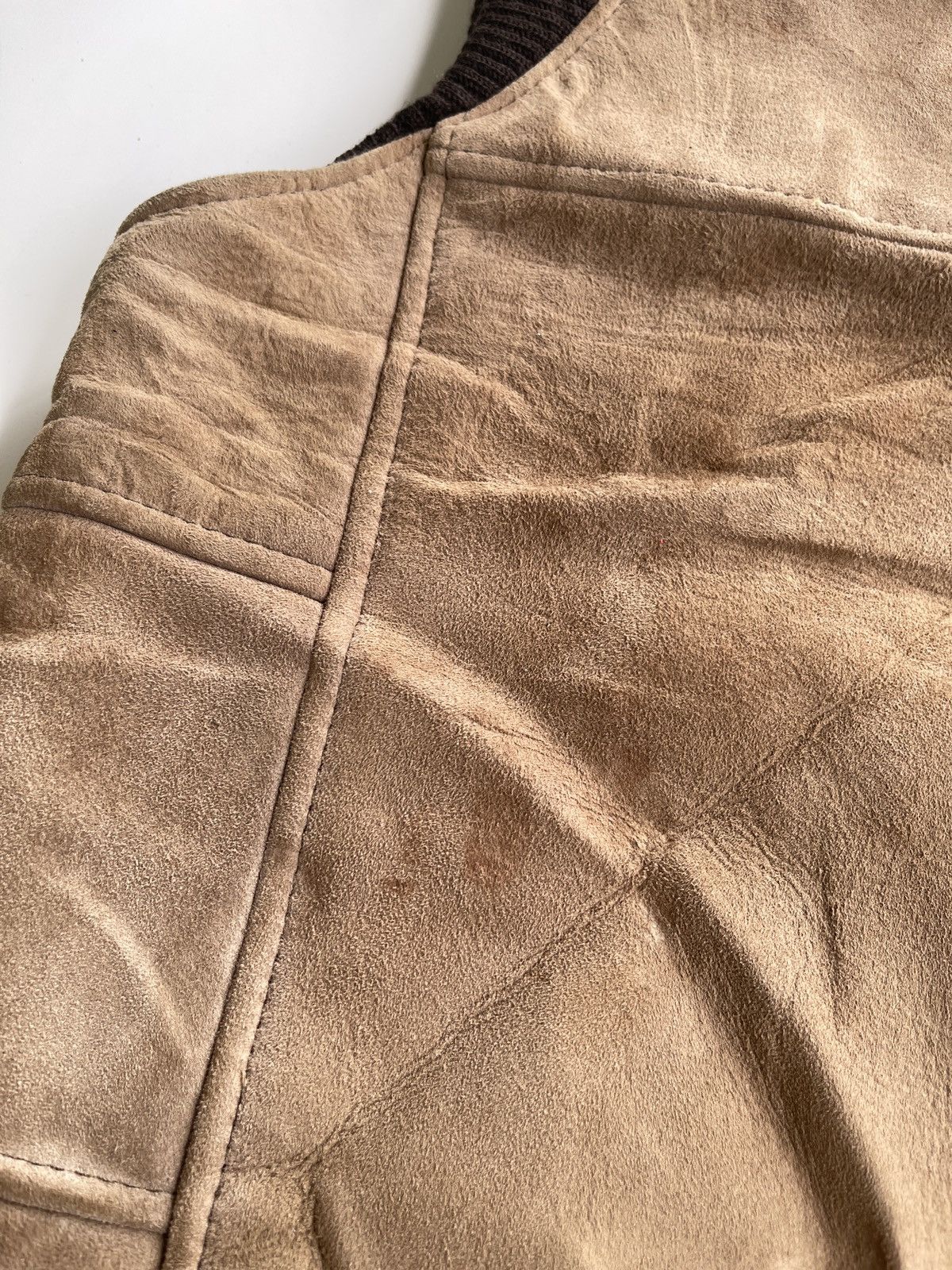 Vintage Vintage Sheepskin Shearling Suede Leather Vest Size US S / EU 44-46 / 1 - 8 Thumbnail