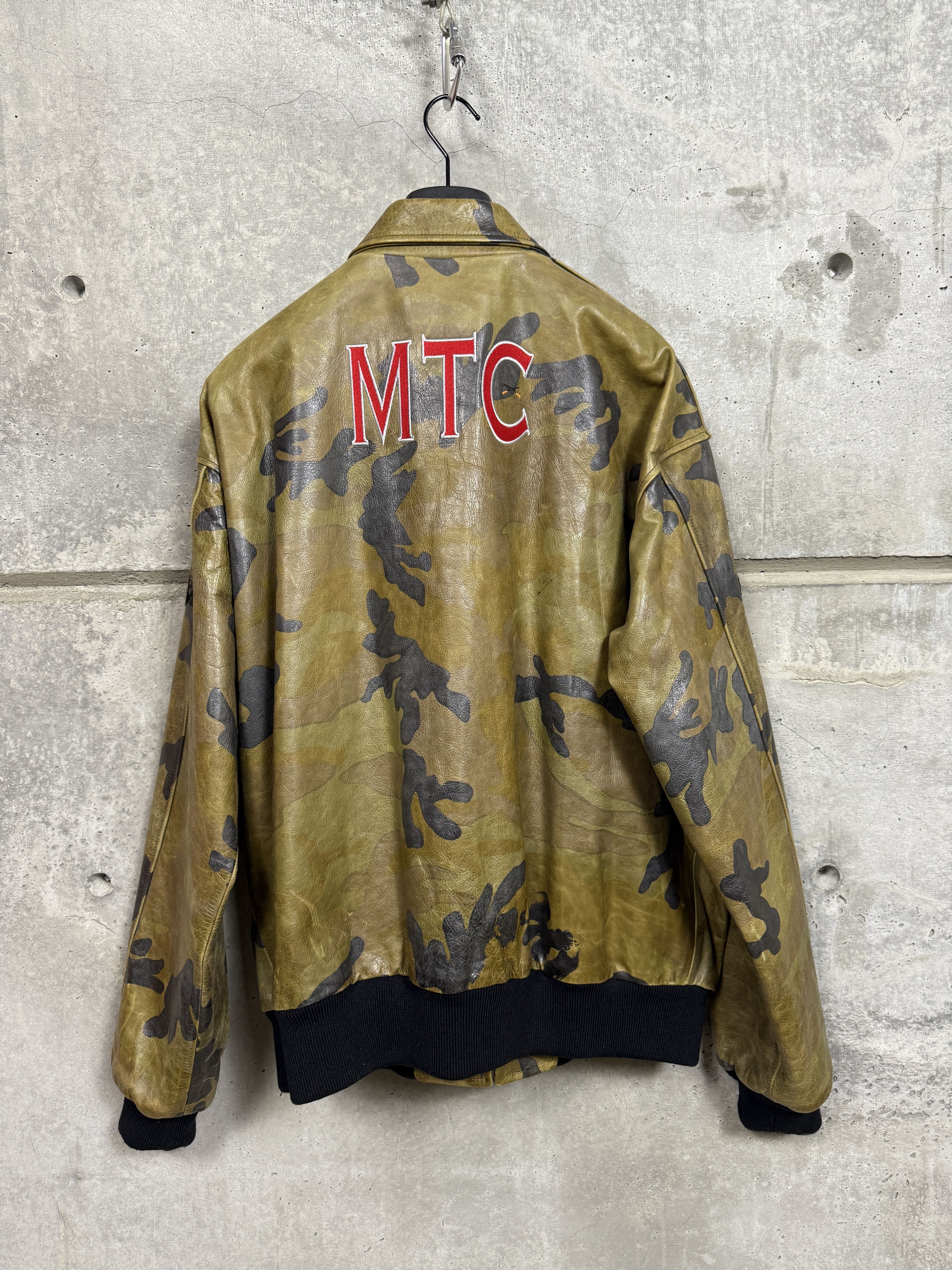 Leather Dolph Lundgren's Personal Camo Leather Nowak Jacket Size US XXL / EU 58 / 5 - 4 Thumbnail